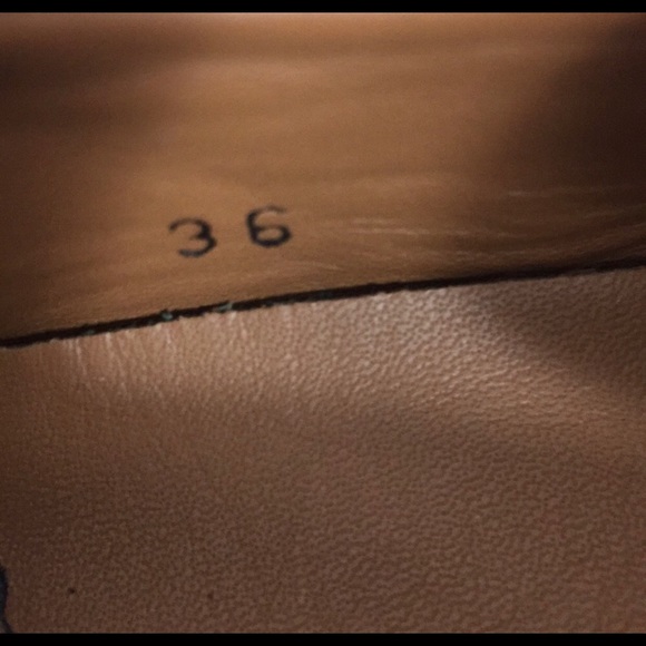 Flamingos Wellington patent Leather Fringe Platform Loafer size 6 - Picture 6 of 8